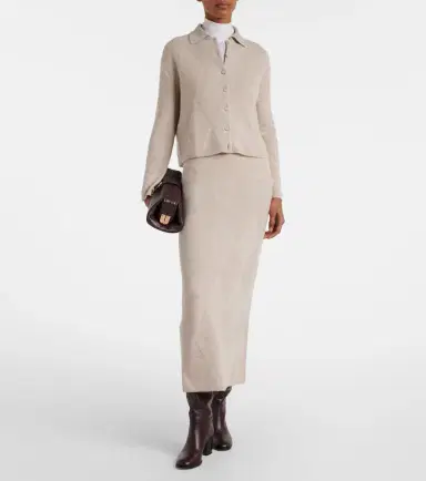 Max Mara Bombo argyle cashmere cardigan | Thumbnail 2 Max Mara Bombo argyle cashmere cardigan | Thumbnail 2