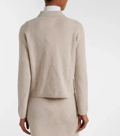 Max Mara Bombo argyle cashmere cardigan | Thumbnail 5 Max Mara Bombo argyle cashmere cardigan | Thumbnail 5