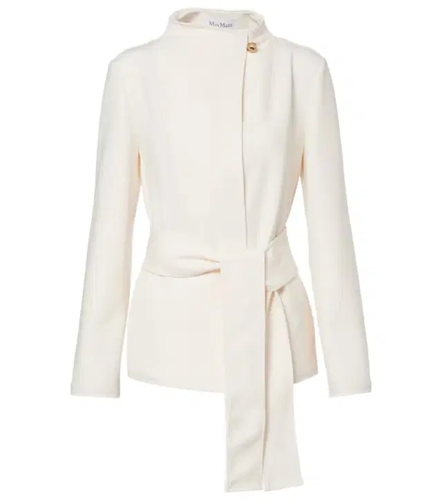 Talamo belted jersey jacket