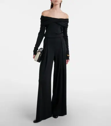 Max Mara Cocco virgin wool jersey wide-leg pants | Thumbnail 2