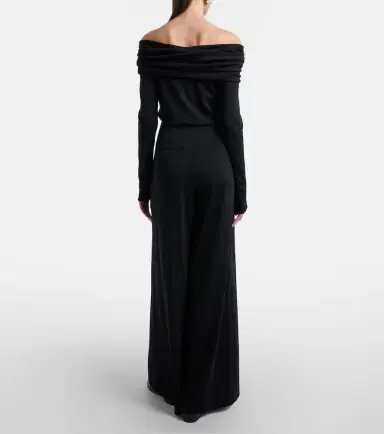 Max Mara Cocco virgin wool jersey wide-leg pants | Thumbnail 3