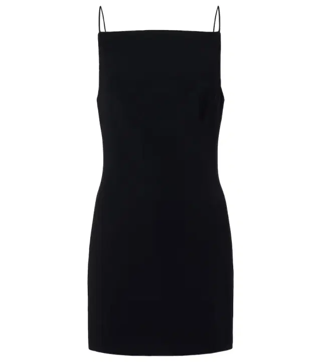 Belted cady minidress