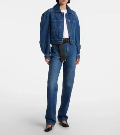 Givenchy Cocoon cropped denim jacket | Thumbnail 4