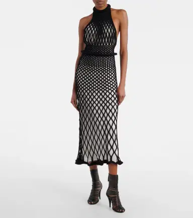Givenchy Halterneck open-back mesh midi dress | Thumbnail 2