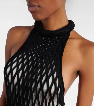 Givenchy Halterneck open-back mesh midi dress | Thumbnail 5