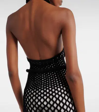Givenchy Halterneck open-back mesh midi dress | Thumbnail 6