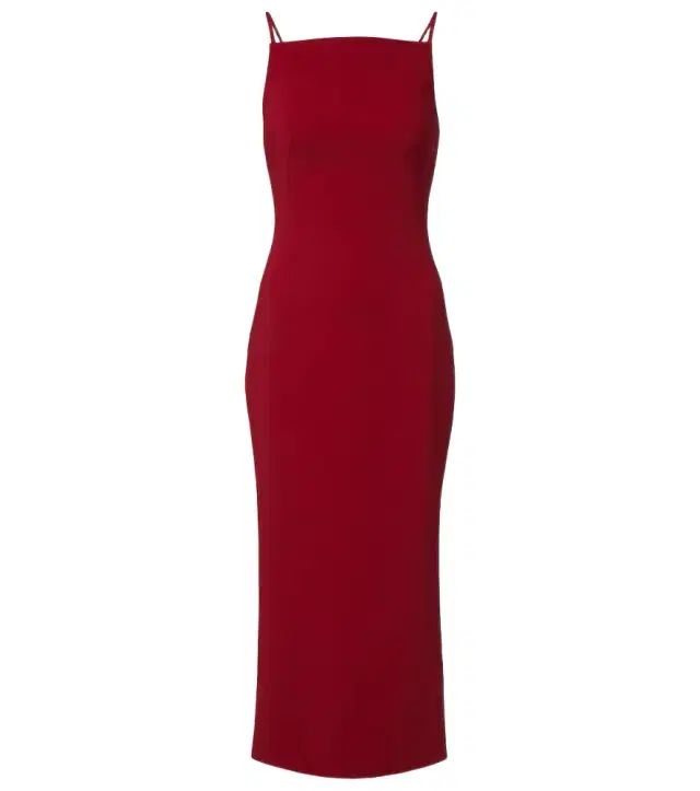 Cady crêpe midi dress