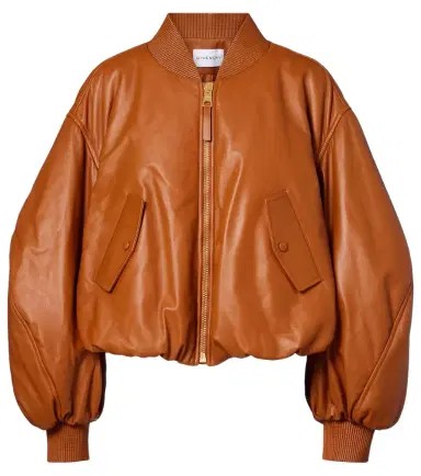 Givenchy Cocoon cropped leather bomber jacket | Thumbnail 1