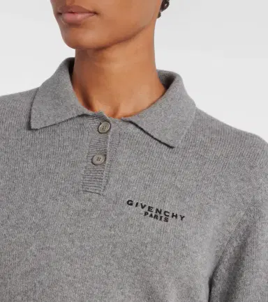 Givenchy Logo wool and cashmere polo sweater | Thumbnail 2
