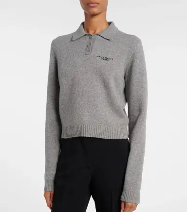 Givenchy Logo wool and cashmere polo sweater | Thumbnail 3