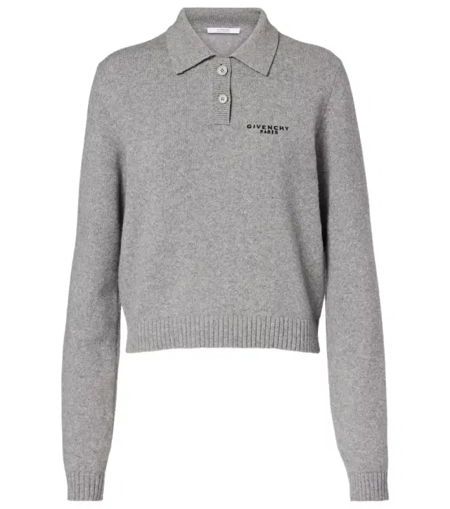Givenchy Logo wool and cashmere polo sweater