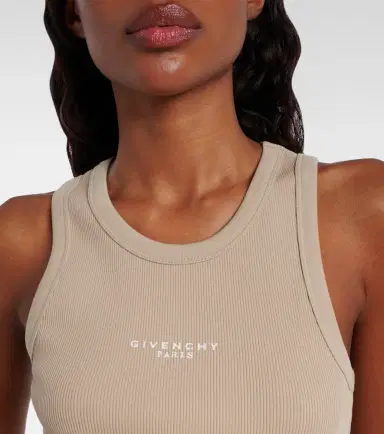 Givenchy Logo ribbed-knit cotton jersey tank top | Thumbnail 2