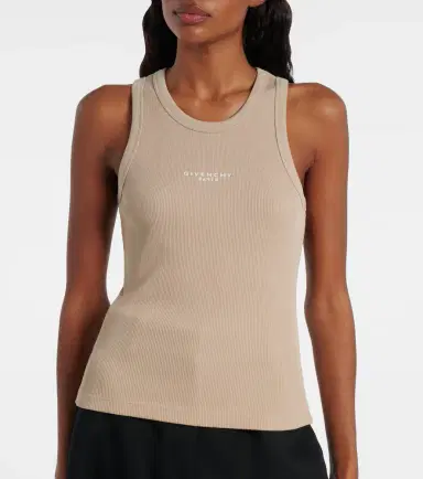 Givenchy Logo ribbed-knit cotton jersey tank top | Thumbnail 5
