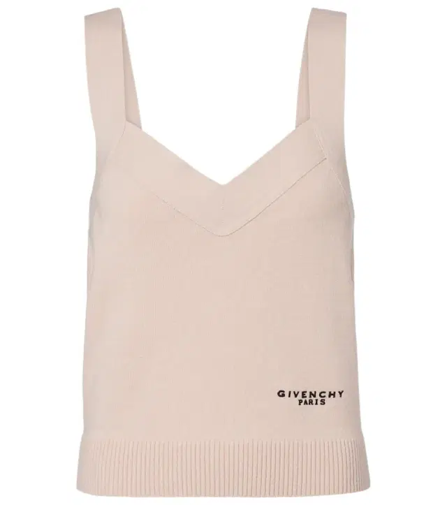 Givenchy Logo wool and cashmere tank top