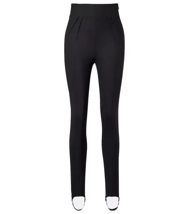 Wool-blend stirrup leggings