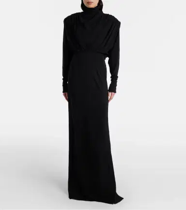 Mugler Draped jersey gown | Thumbnail 6