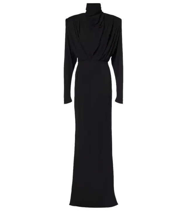 Draped jersey gown