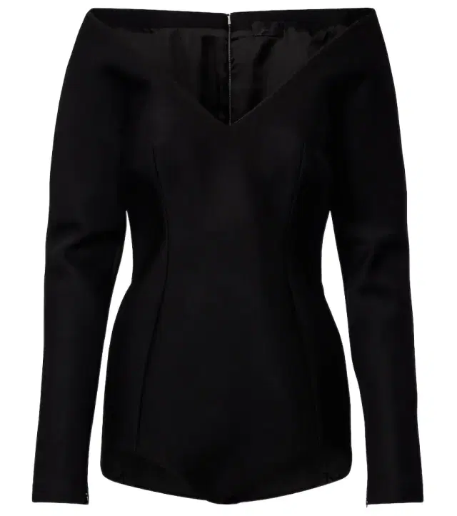 Wool-blend bodysuit