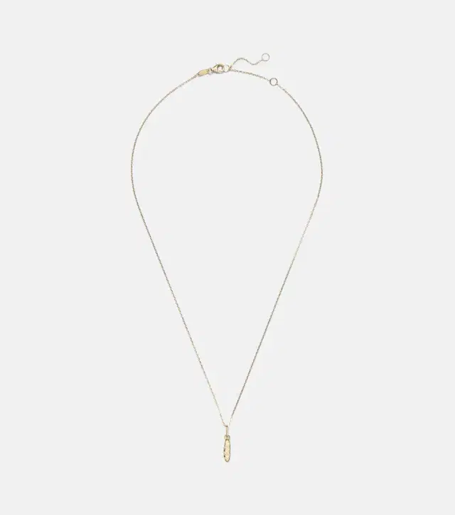 Stone and Strand 14kt gold pendant necklace with diamonds