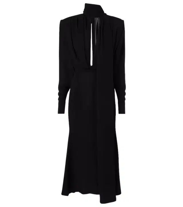 Crêpe midi dress