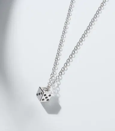 Sydney Evan 14kt white gold charm necklace with diamonds | Thumbnail 5 Sydney Evan 14kt white gold charm necklace with diamonds | Thumbnail 5