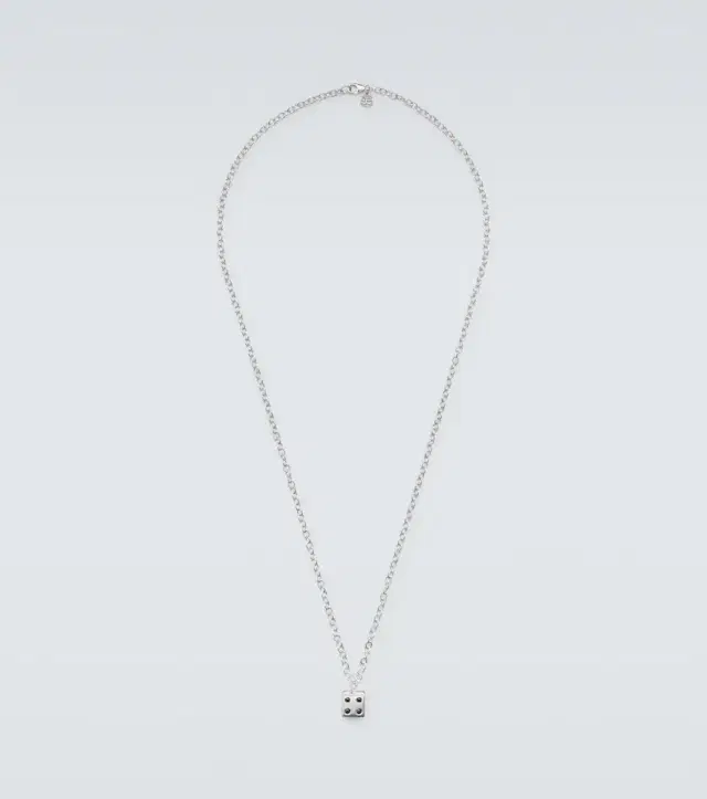 Sydney Evan 14kt white gold charm necklace with diamonds