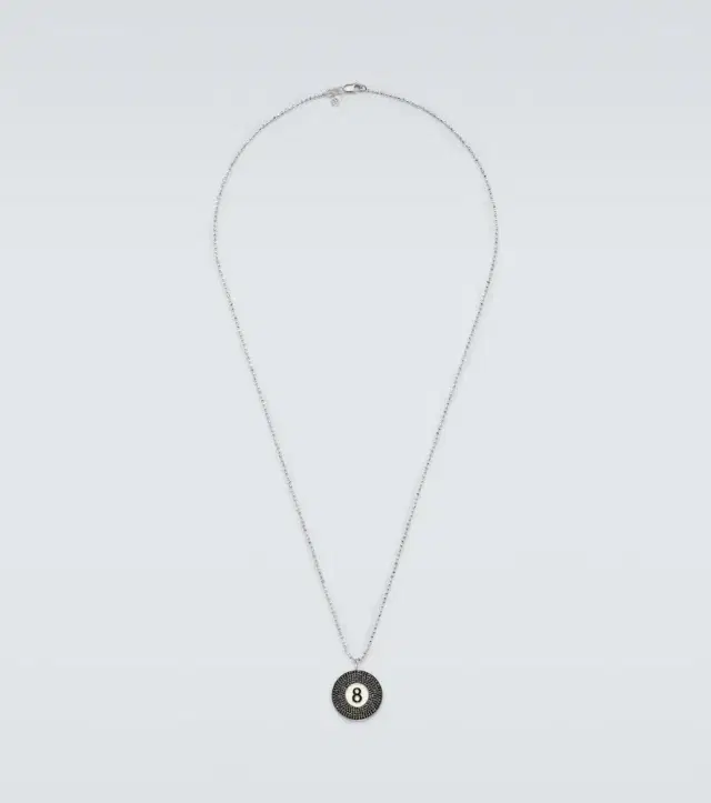 Sydney Evan 14kt white gold pendant necklace with diamonds
