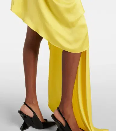 David Koma Draped satin top and skirt set | Thumbnail 6