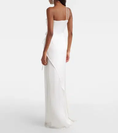 David Koma Floral-appliqué gown | Thumbnail 4 David Koma Floral-appliqué gown | Thumbnail 4
