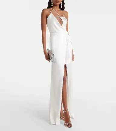 David Koma Floral-appliqué gown | Thumbnail 5 David Koma Floral-appliqué gown | Thumbnail 5