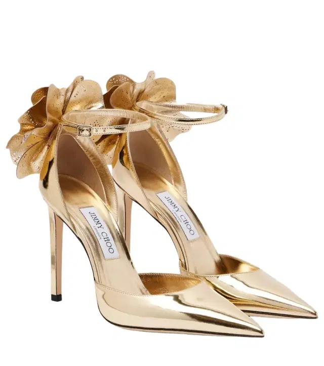 Marja 100 metallic leather pumps