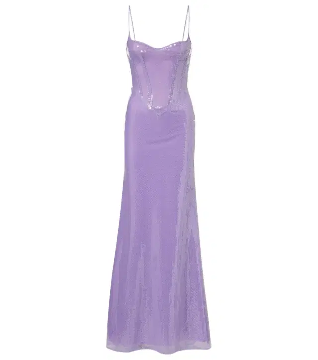 Sequined corset gown
