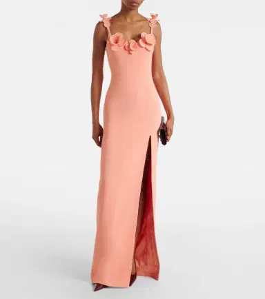 David Koma Floral-appliqué gown | Thumbnail 2 David Koma Floral-appliqué gown | Thumbnail 2