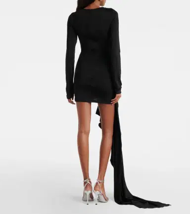 David Koma Embellished draped jersey minidress | Thumbnail 5