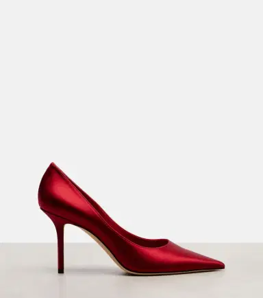 Jimmy Choo Love 85 satin pumps | Thumbnail 3 Jimmy Choo Love 85 satin pumps | Thumbnail 3
