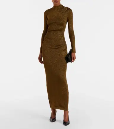 Roland Mouret Knitted lamé maxi dress | Thumbnail 4 Roland Mouret Knitted lamé maxi dress | Thumbnail 4