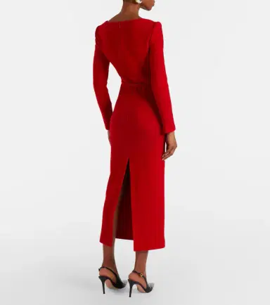 Roland Mouret Belted wool midi dress | Thumbnail 3 Roland Mouret Belted wool midi dress | Thumbnail 3