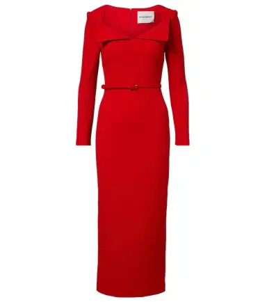 Roland Mouret Belted wool midi dress | Thumbnail 1 Roland Mouret Belted wool midi dress | Thumbnail 1