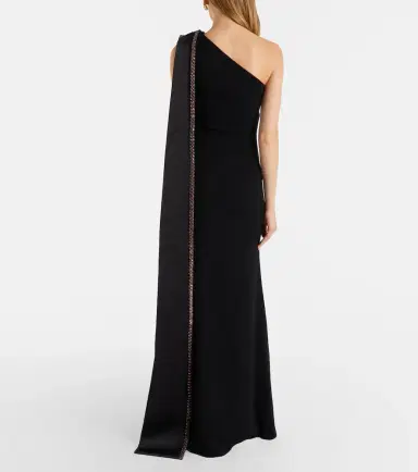 Roland Mouret Crystal-embellished crêpe satin gown | Thumbnail 3 Roland Mouret Crystal-embellished crêpe satin gown | Thumbnail 3