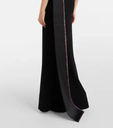 Roland Mouret Crystal-embellished crêpe satin gown | Thumbnail 5 Roland Mouret Crystal-embellished crêpe satin gown | Thumbnail 5