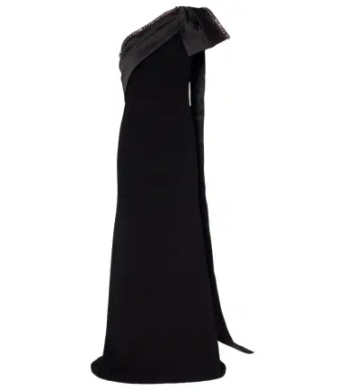 Roland Mouret Crystal-embellished crêpe satin gown | Thumbnail 1 Roland Mouret Crystal-embellished crêpe satin gown | Thumbnail 1