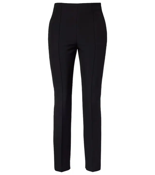 Crêpe slim pants