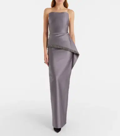 Roland Mouret Crystal-embellished taffeta gown | Thumbnail 4 Roland Mouret Crystal-embellished taffeta gown | Thumbnail 4