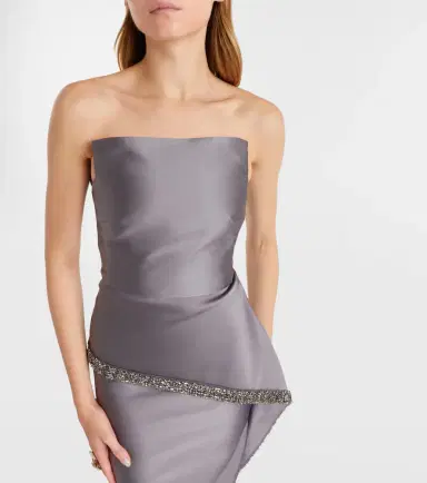 Roland Mouret Crystal-embellished taffeta gown | Thumbnail 6 Roland Mouret Crystal-embellished taffeta gown | Thumbnail 6