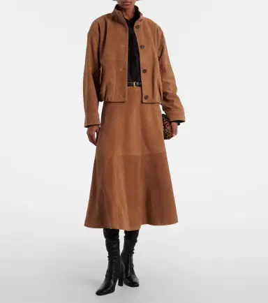 Simkhai Bonnie suede midi skirt | Thumbnail 2 Simkhai Bonnie suede midi skirt | Thumbnail 2