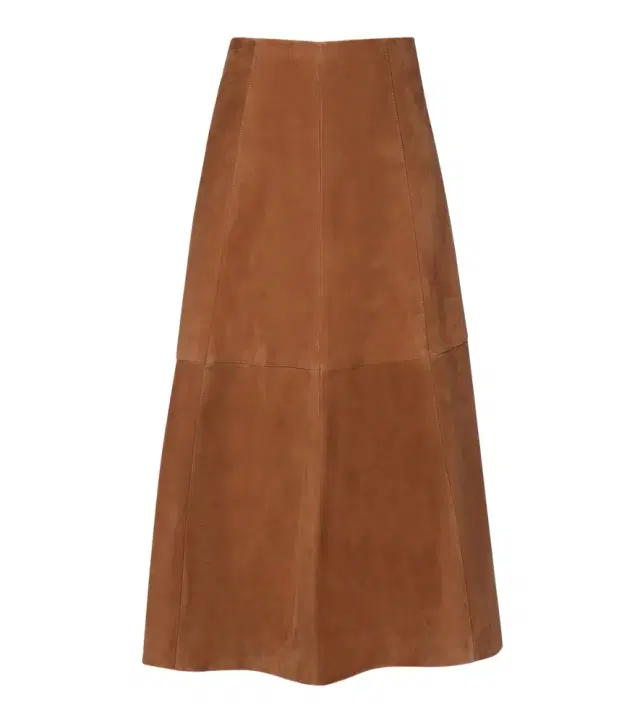 Simkhai Bonnie suede midi skirt