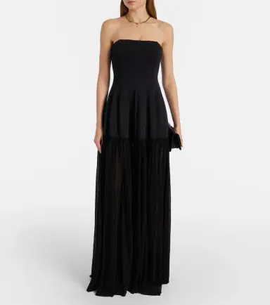 Simkhai Strapless tulle maxi dress | Thumbnail 5 Simkhai Strapless tulle maxi dress | Thumbnail 5