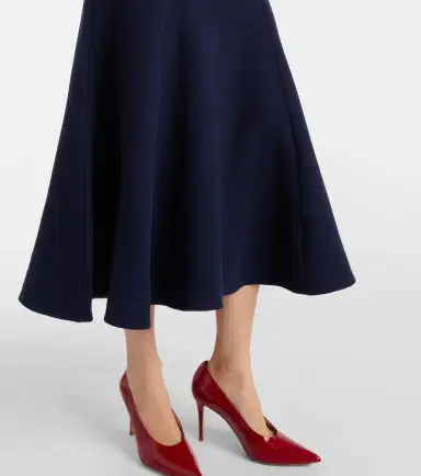 Roland Mouret Belted wool crêpe midi dress | Thumbnail 3 Roland Mouret Belted wool crêpe midi dress | Thumbnail 3