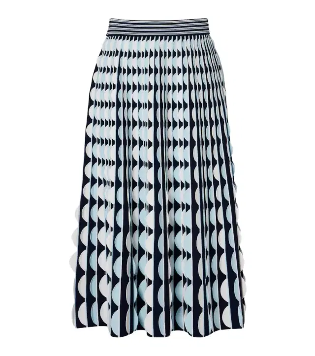 Simkhai Micah knitted scalloped midi skirt