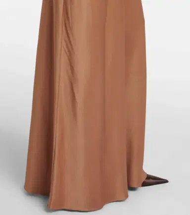 Simkhai Adelle draped satin gown | Thumbnail 4
